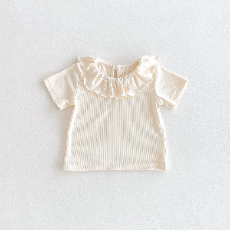 【BABY】夏新作 ピンクサロペット＆トップスセットSK082603