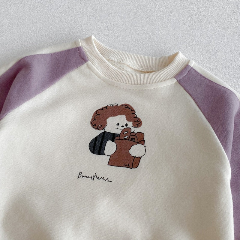 【BABY&KID】カートゥーンカジュアルセットアップSK092708