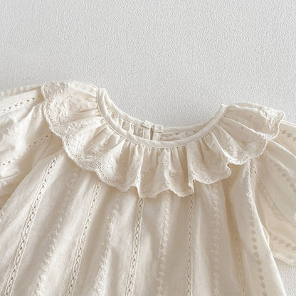 【BABY】夏新作コットンジャガードブラウス、ドットショートパンツSK104809