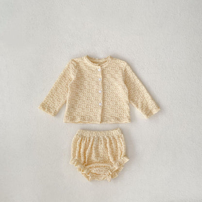【BABY】花柄ジャカードセットアップSK100127