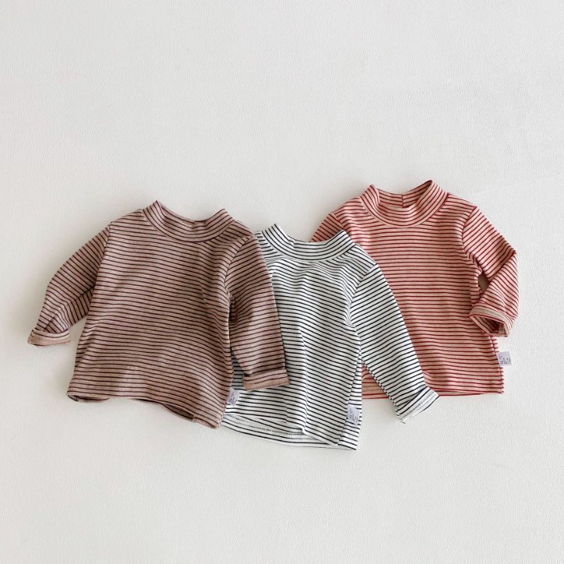 【BABY】ハイネックボーダーtシャツSK100130