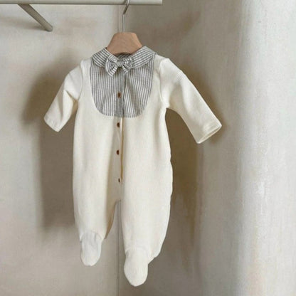 【BABY】切替フット付きロングカバーオールSK103412
