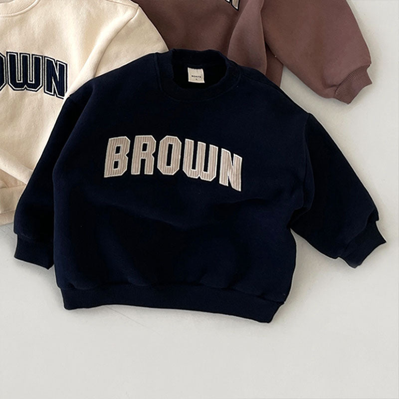 【BABY】BrownオシャレトレーナーSK031416