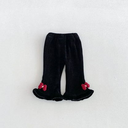 【BABY&KID】冬新作蝶結び裏起毛パンツSK108507