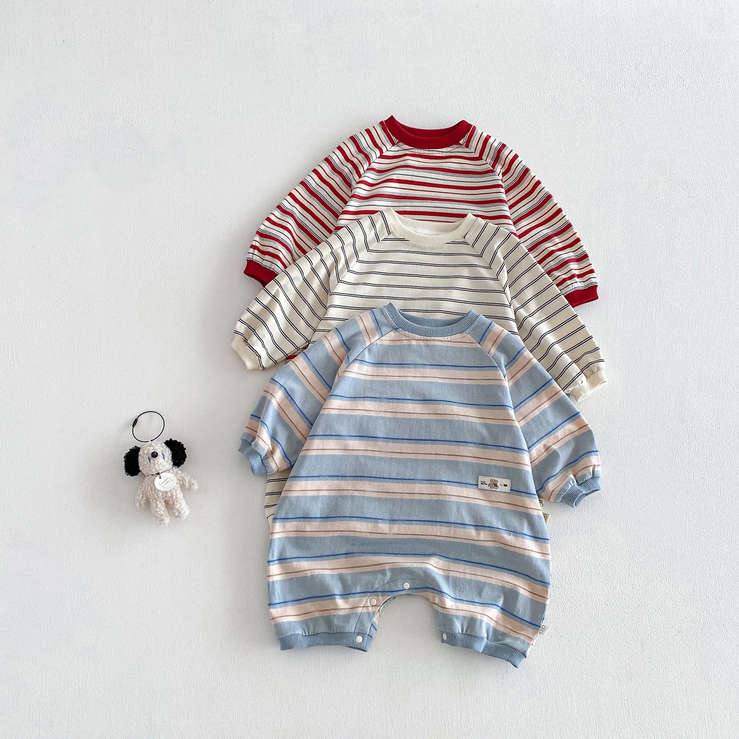 【BABY&KID】ボーダーカバーオールSK103523