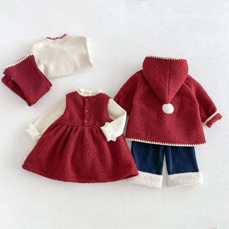 【BABY&KID】うさぎ刺繍中綿ジャケット、ワンピース、ニット、パンツ、トップスSK108118