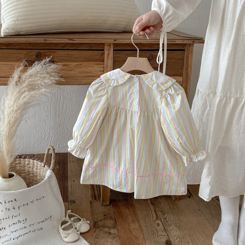 【BABY&KID】カラフル帆船刺繍ワンピースSK011020