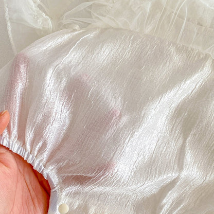 【BABY】夏新作スウィートチュールロンパースワンピースSK104819