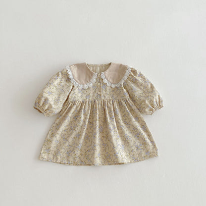 【BABY&KID】ドールカラー小花柄ワンピースSK011007