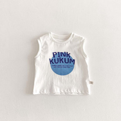 【BABY&KID】夏新作 PinkkukumノースリーブTシャツSK062724