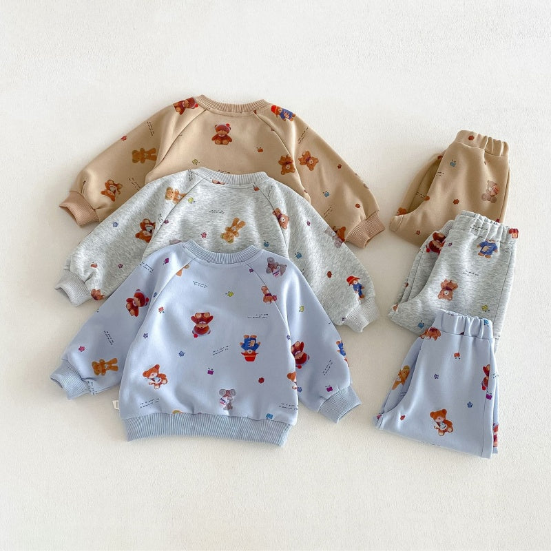 【BABY&KID】くまカートゥーンセットアップSK106610