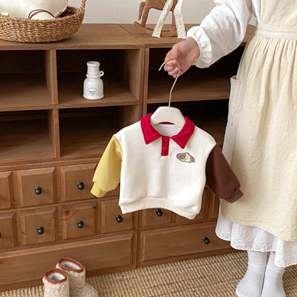 【BABY&KID】冬新作配色裏起毛スウェットSK102518