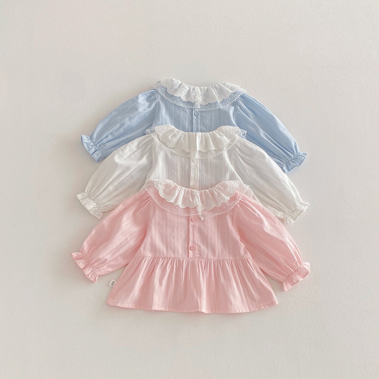 【BABY&KID】かわいいレースフリル襟ブラウスSK103511