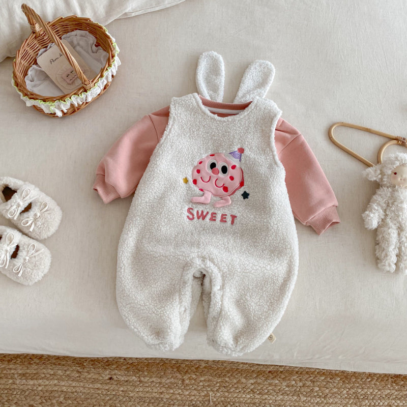 【BABY&KID】もこもこボアカバーオール、うさぎトレーナーセットSK102932