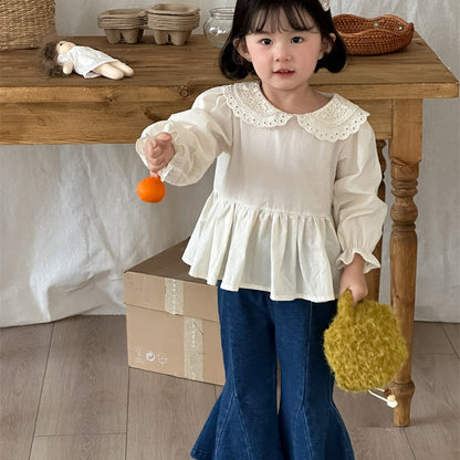 【BABY&KID】レースフリルカラーブラウスSK101442