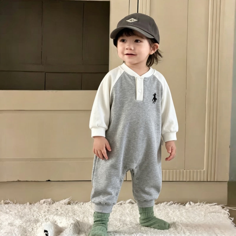 【BABY】ラグランスリーブカバーオールSK106715