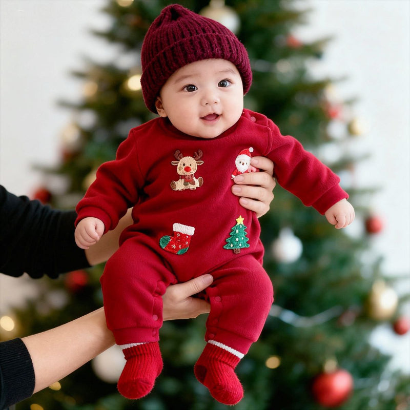 【BABY】クリスマスあったかカバーオールSK103220