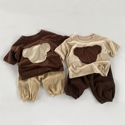 【BABY&KID】夏新作 クマプリントTシャツSK080807