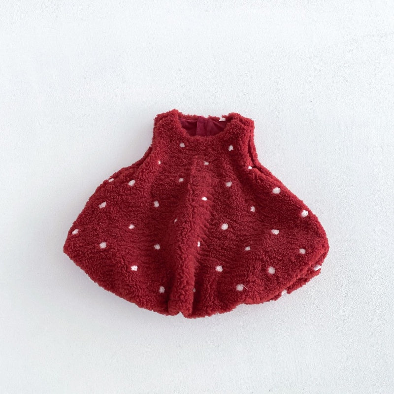 【BABY&KID】冬新作ドットジャンパースカートSK108519