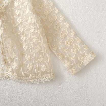 【BABY】夏新作 刺繍入り日よけシャツSK081518