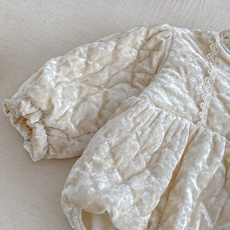 【BABY】冬新作キルティングベロアカバーオールSK103004