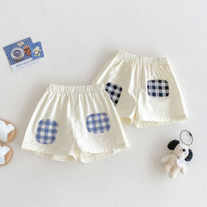 【BABY&KID】夏新作 オシャレチェックセットアップSK070216