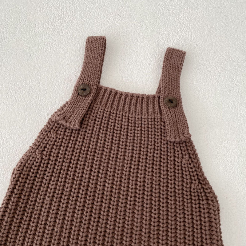 【BABY】厚手ニットサロペットカバーオールSK100728
