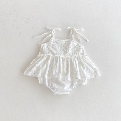 【BABY】夏新作 無地、花柄キャミロンパーススカートSK091114