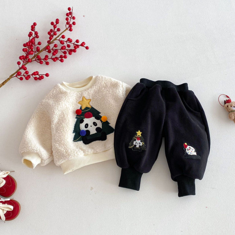 【BABY&KID】冬新作クリスマスツリーあったかパンツSK103019