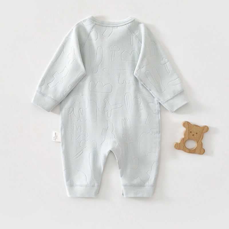 【BABY】北欧風アニマルジャカードカバーオールSK102607