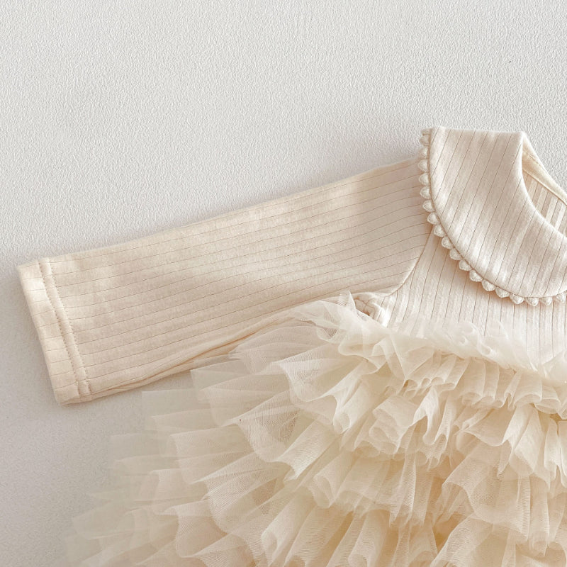 【BABY】チュールロンパースワンピSK103602