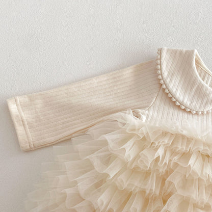 【BABY】チュールロンパースワンピSK103602