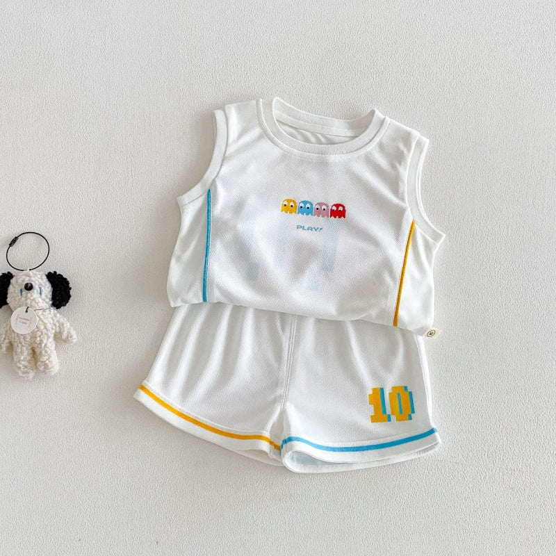 【BABY&KID】夏新作カートゥーンプリントセットアップSK105907