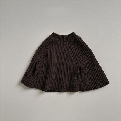 【BABY】あったかニットポンチョSK102225