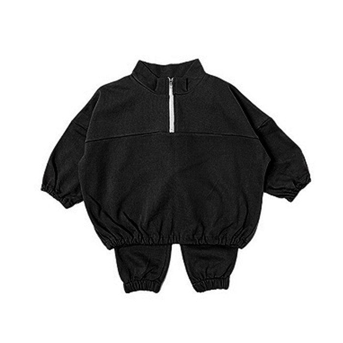 【BABY&KID】ハイネック暖かいオシャレセットアップSK030314