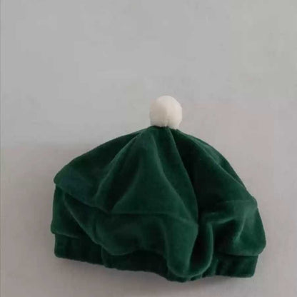 【BABY】韓国風ベロアサロペット、帽子SK102819