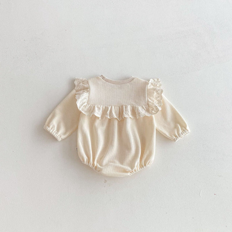 【BABY】ワッフルシンプルロンパースSK103623