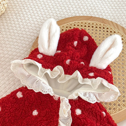 【BABY】フリルうさ耳ケープSK102935