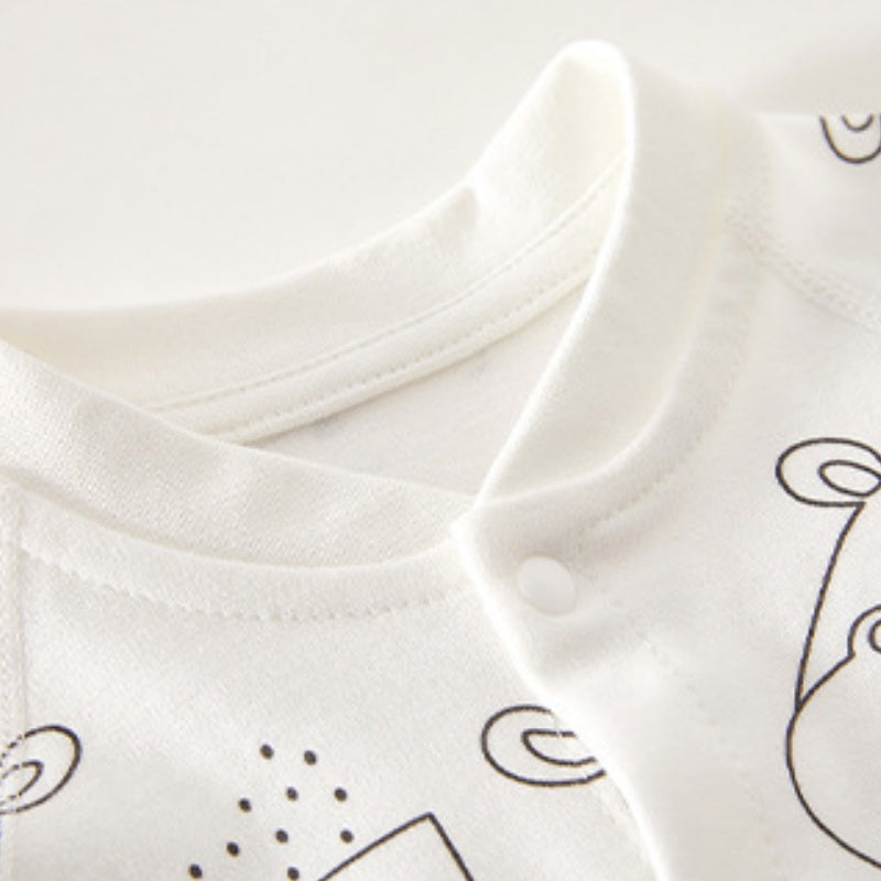 【BABY】北欧風どうぶつ柄カバーオールSK104413