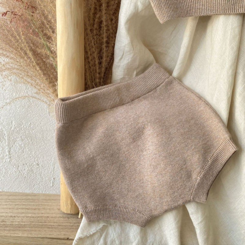 【BABY】韓国風刺繍ニットセットアップSK102203