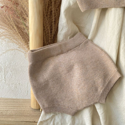 【BABY】韓国風刺繍ニットセットアップSK102203
