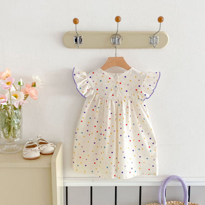 【BABY&KID】夏新作 カラードットワンピースSK081614