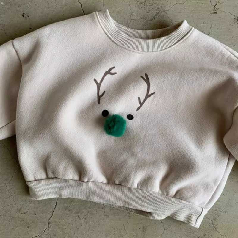 【BABY】韓国風トナカイ＆ポンポントレーナーSK102828