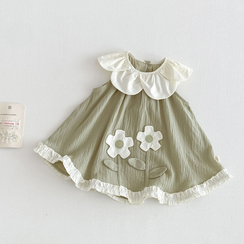 【BABY&KID】夏新作立体フラワーワンピースSK105913