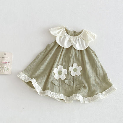 【BABY&KID】夏新作立体フラワーワンピースSK105913
