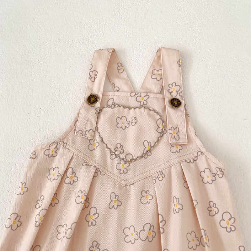 【BABY&KID】小花柄サロペットSK100626
