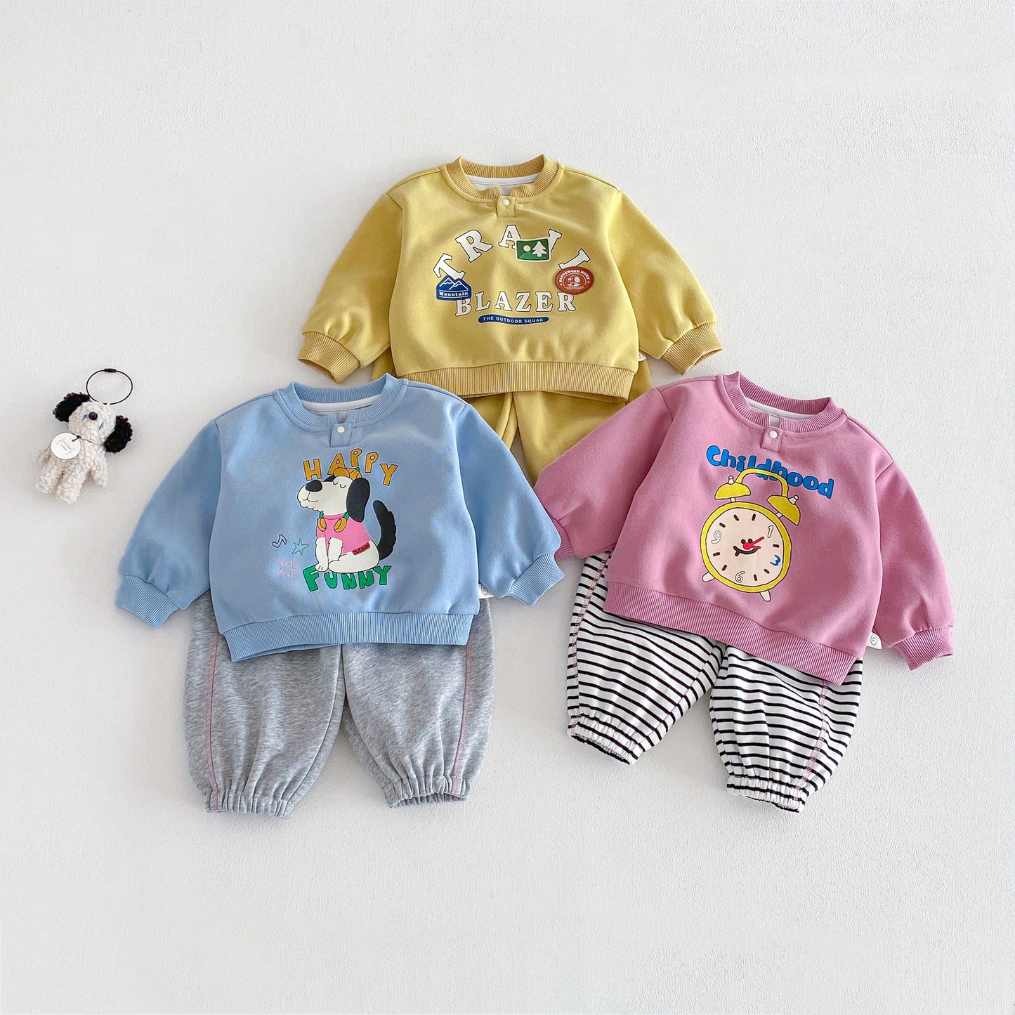 【BABY&KID】レタープリントスウェットセットアップSK103507