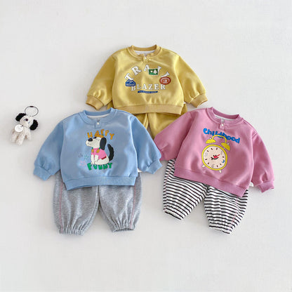 【BABY&KID】レタープリントスウェットセットアップSK103507