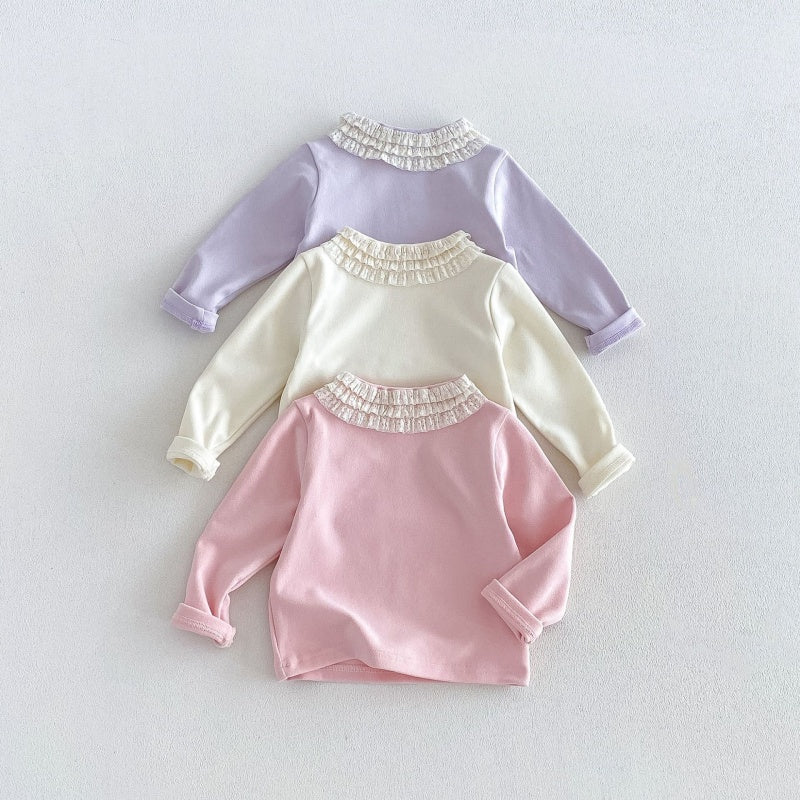 【BABY&KID】フリル襟厚手トップスSK108116