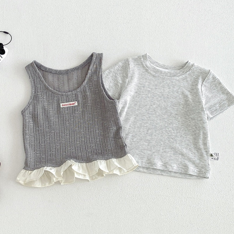 【BABY】夏新作キャミトップス＆Tシャツ、ショートパンツSK105314